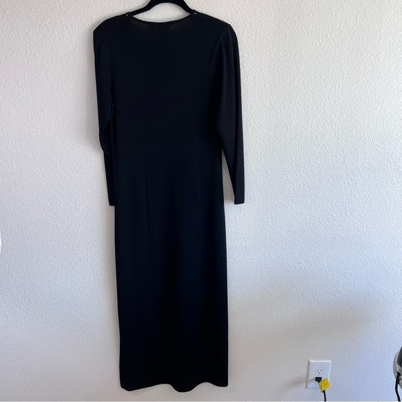 Exclusively Misook Black Rhinestone Maxi Dress - Picture 9 of 15